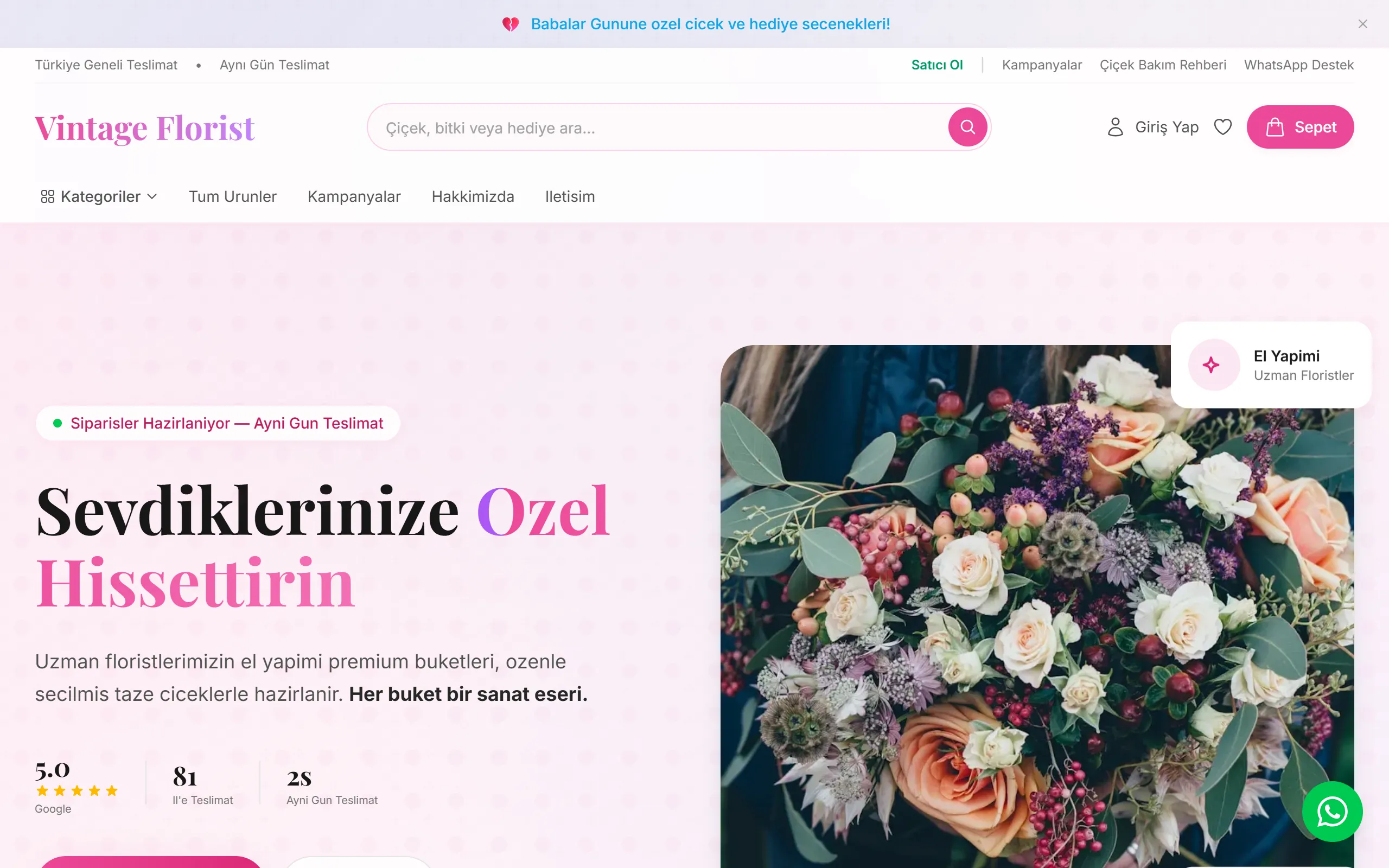 Vintage Florist önizleme